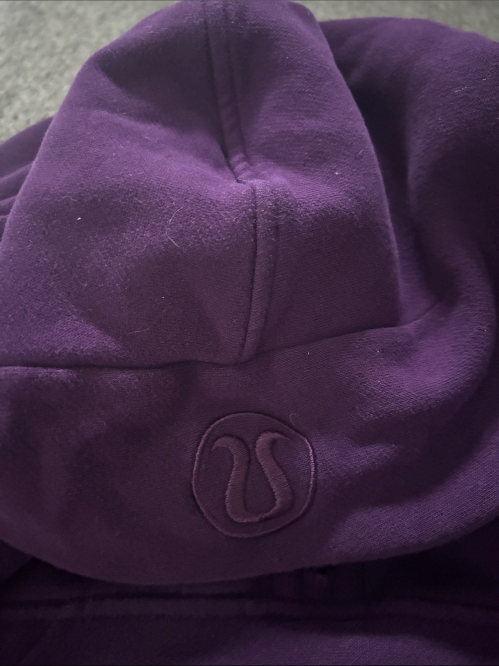 lululemon athletica Women's Half-Zip Hoodie - Deep Purple - Picture 3 of 4